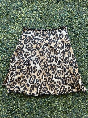 y2k Vamp Leopard Print Midi Skirt